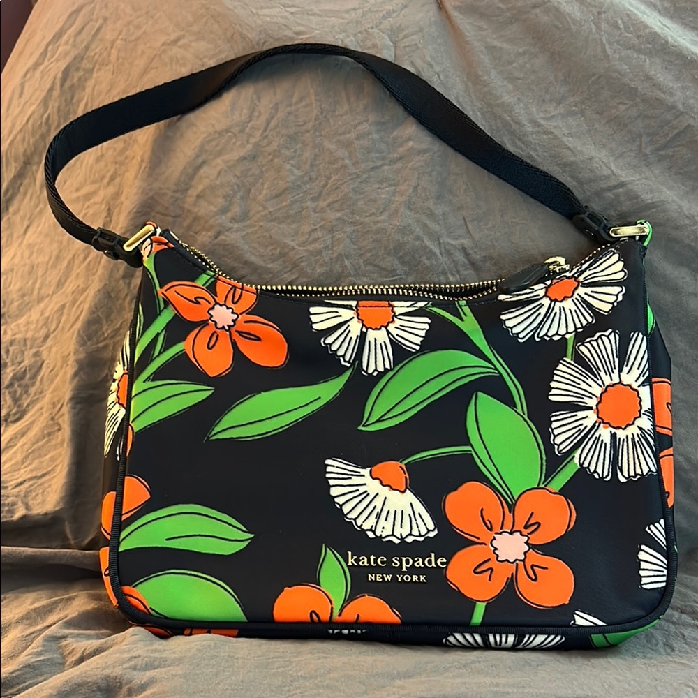 Kate Spade Orange and Blue Shoulder Bag